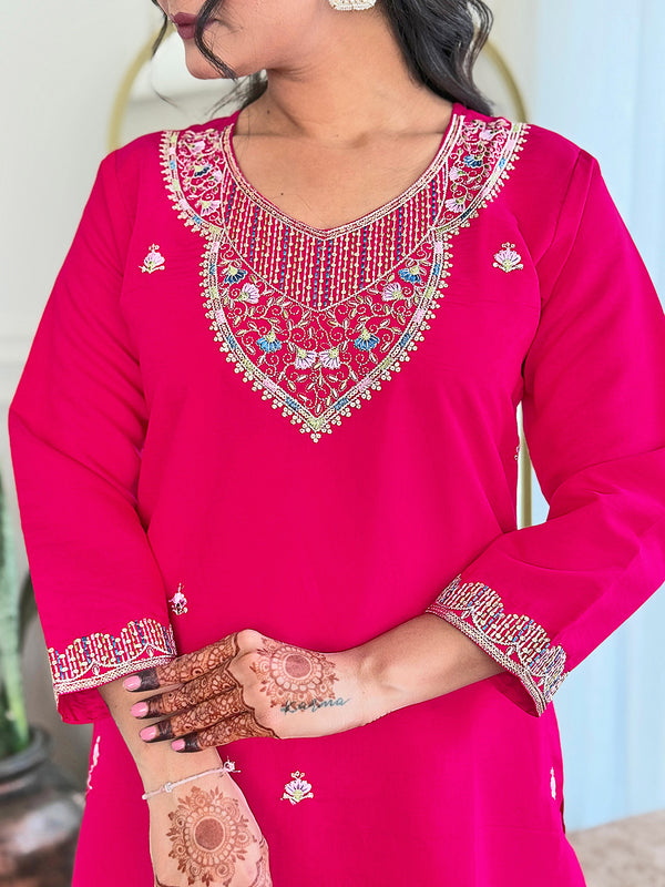 Trending Embroidered Work With Dupatta Dresses