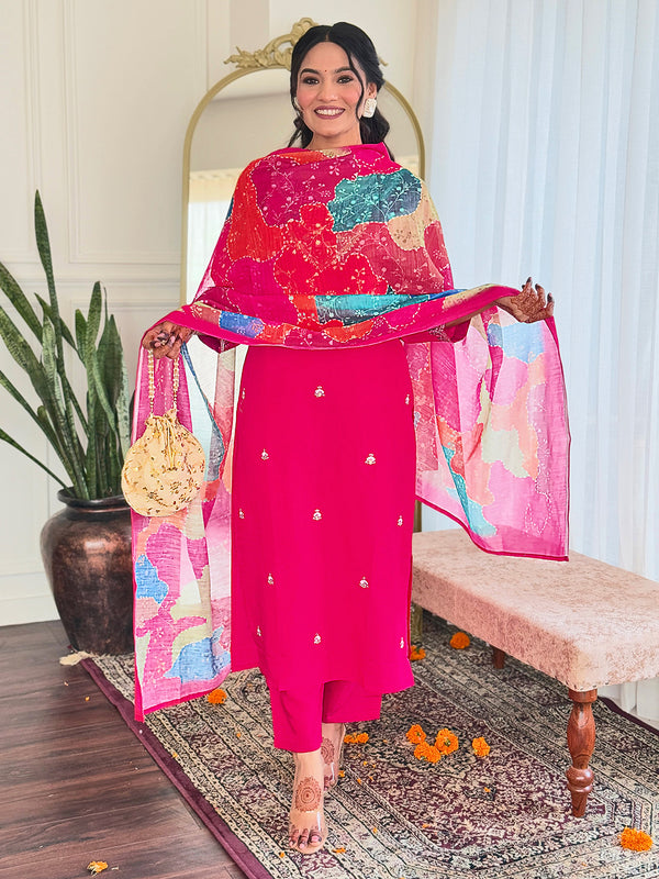 Trending Embroidered Work With Dupatta Dresses
