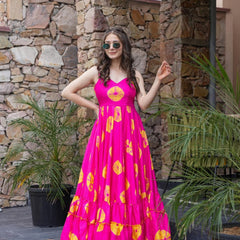 Women Pink Designer Elevated Gown
