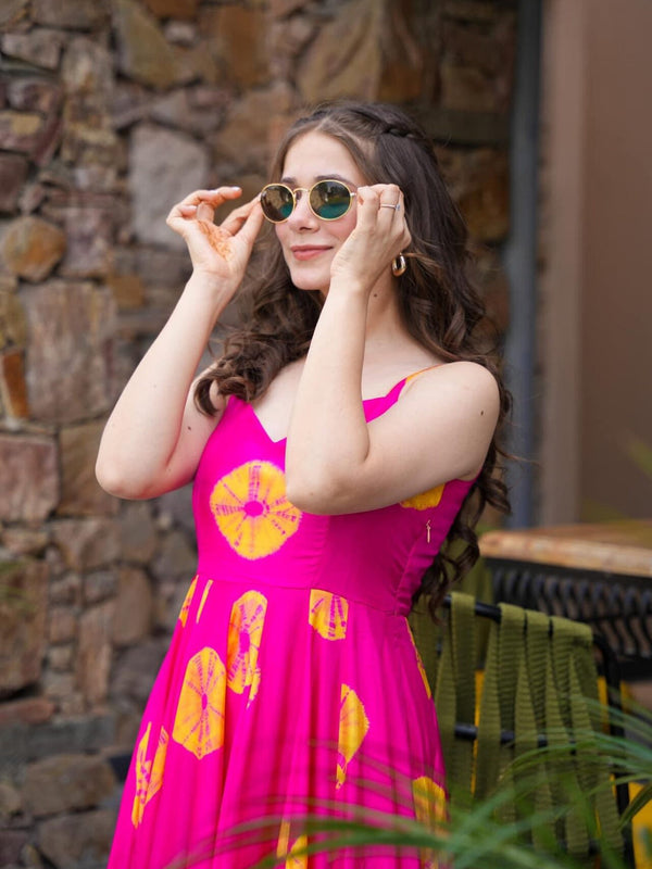 Women Pink Designer Elevated Gown
