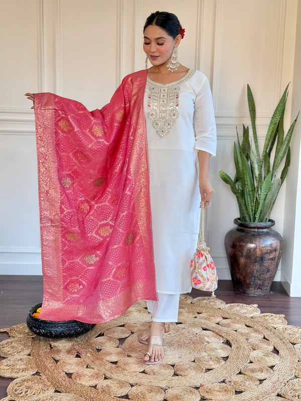 Embroidery Top, Bottom & Dupatta for Women  Dresses