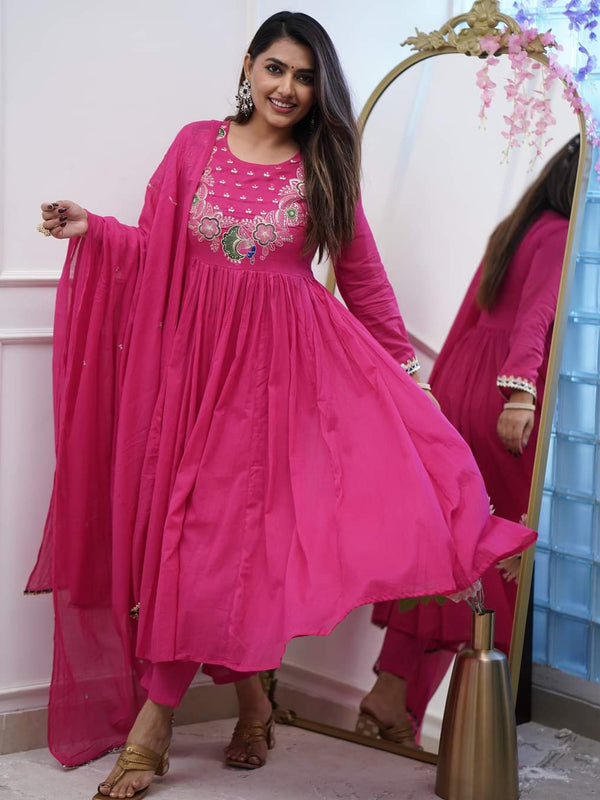 Embroidered Anarkali Dresses