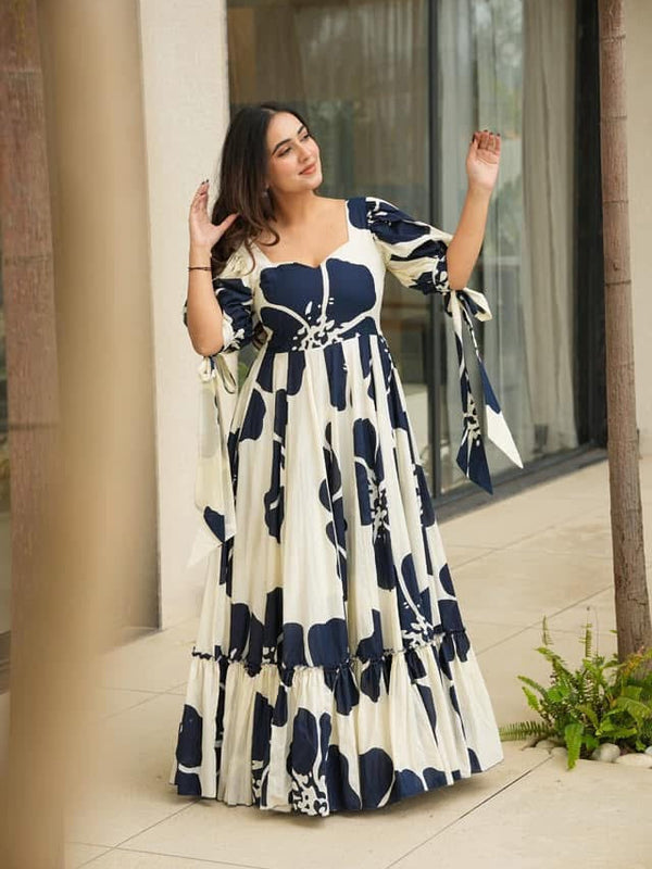 Women Maxi Floral Gown