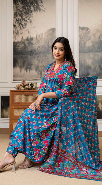 Casual Wear Cotton Kurta Set