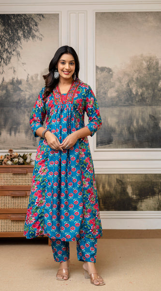 Casual Wear Cotton Kurta Set
