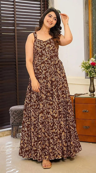 Women Floral Gown