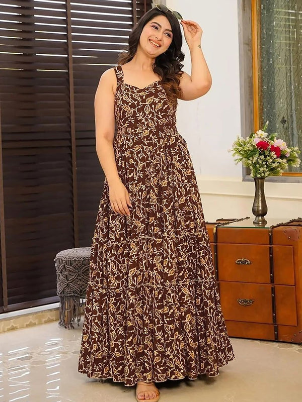 Women Floral Gown