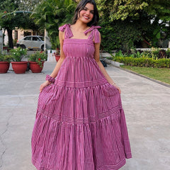 Rayon Printed Gown