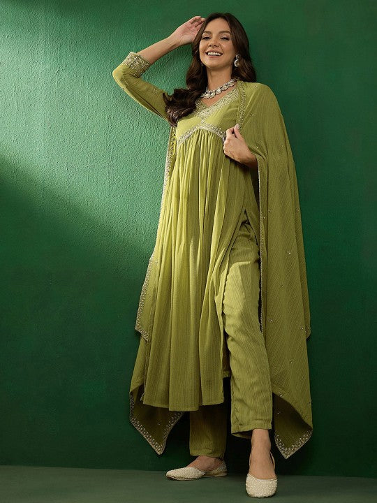 Elegant Green Kurta Set
