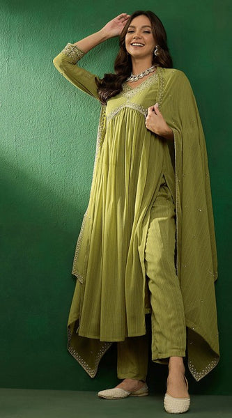 Elegant Green Kurta Set