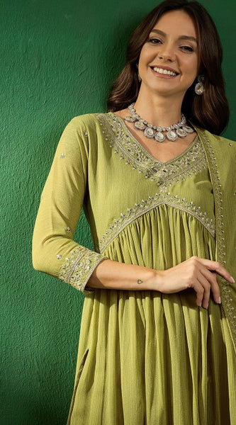 Elegant Green Kurta Set