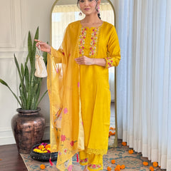 Embroiderd Work With Jacquard Dupatta Dresses