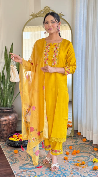 Embroiderd Work With Jacquard Dupatta Dresses