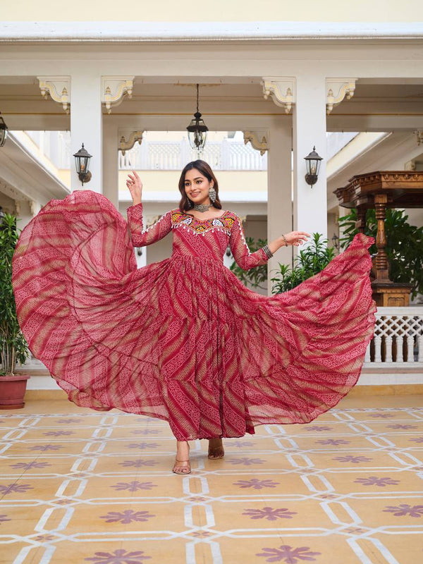 Navratri Special Gamathi Work Lehenga