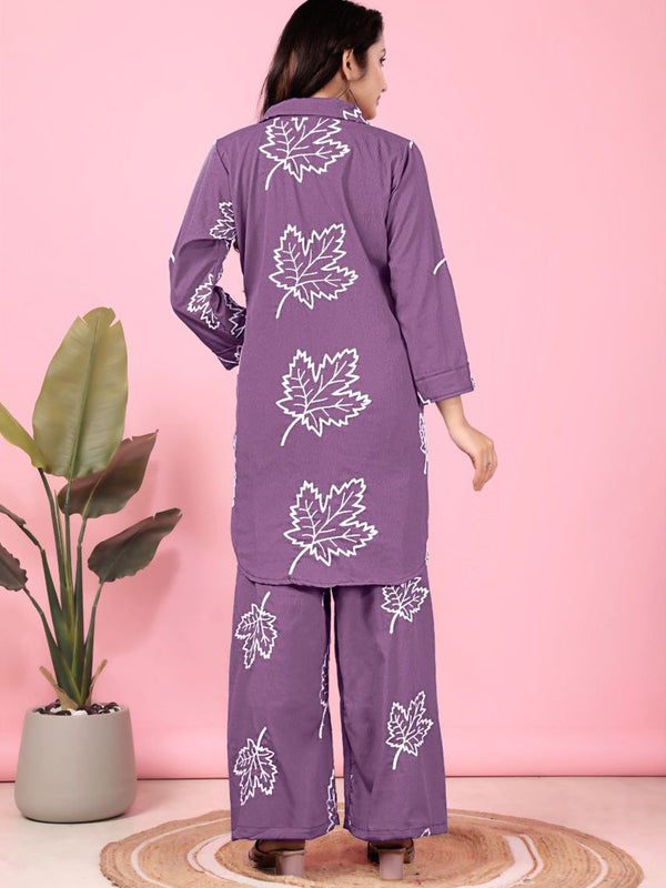 Stylish Co-Ord Set With Chain Work