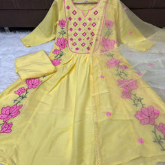 Graceful Parampara Silk Embroidered Dresses