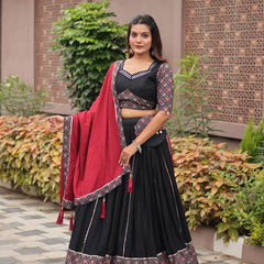 Ajrakh Print Lehenga