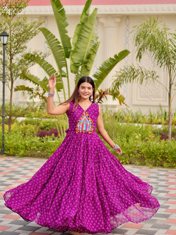Real Mirror & Lace Work Lehenga