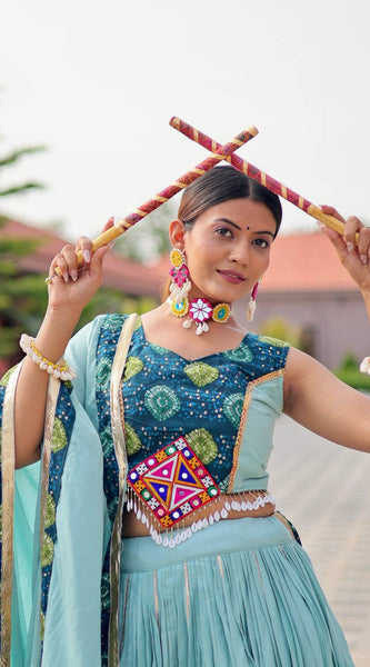 Gamthi Work Lehenga Choli