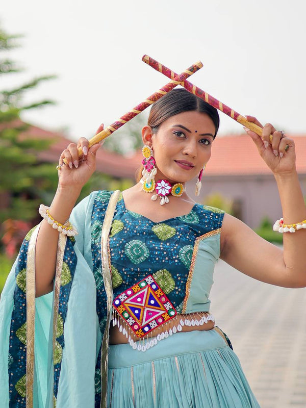 Gamthi Work Lehenga Choli