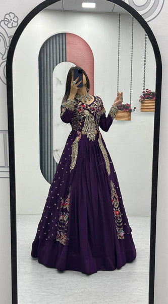 Vichitra Crop Top with Shrug Lehenga