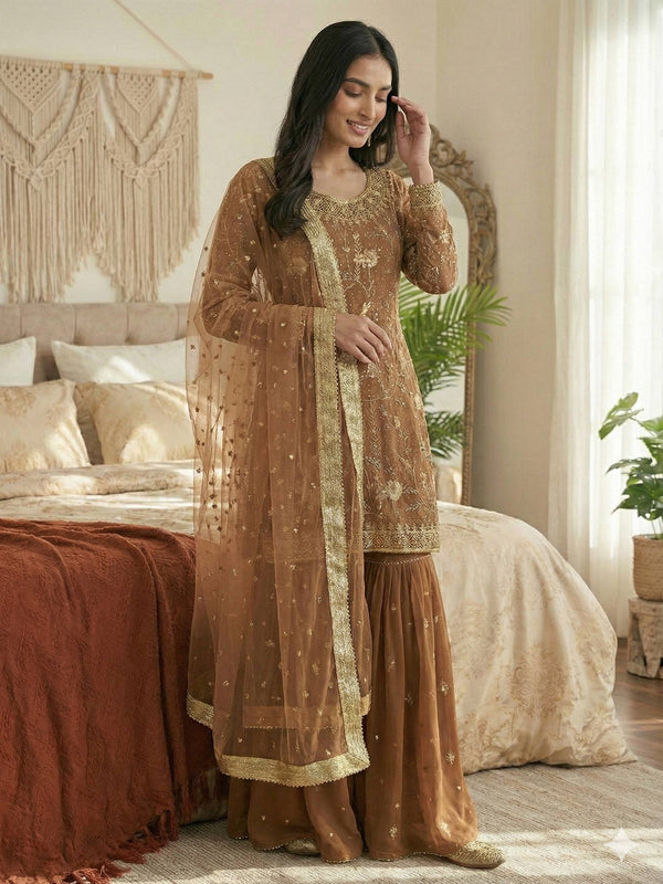 Zarkan Glam Sharara Indo Western