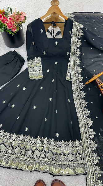 Heavy Flair Georgette Gown Lehenga