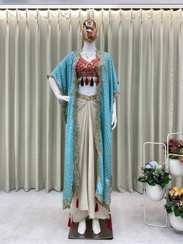 Stylish Three-Piece Indo western