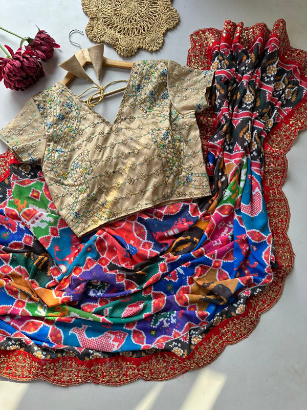 Bollywood Glam Sequins Georgette Saree