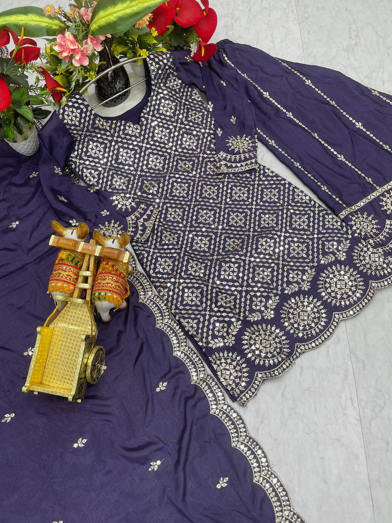 Sequence Embroidery Work Lehenga