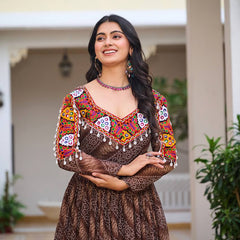 Navratri Special Gamathi Work Lehenga