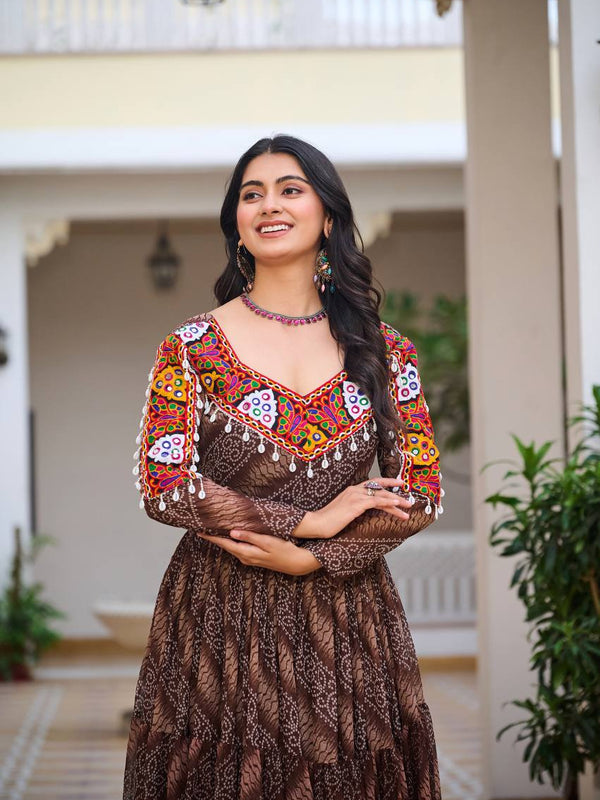 Navratri Special Gamathi Work Lehenga