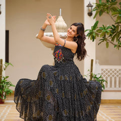 Navratri Special Gamathi Work Lehenga
