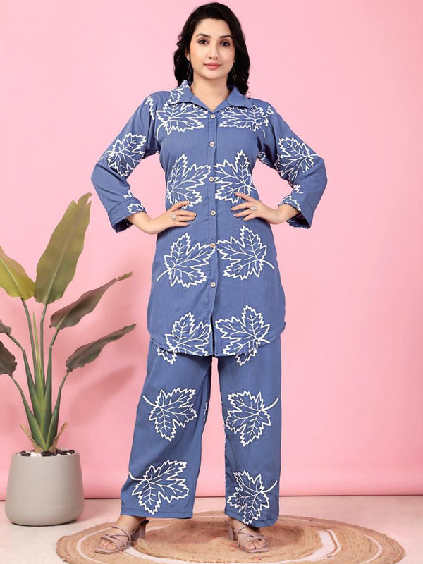 Stylish Co-Ord Set With Chain Work