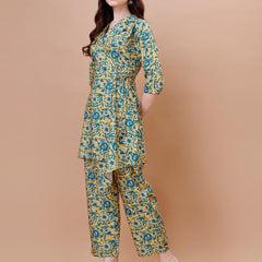 Straight American Crepe Co-Ord Set