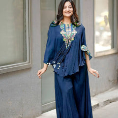 Cape-Style Embroidered Co-Ord Sets