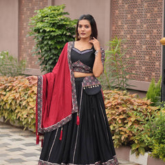 Ajrakh Print Lehenga