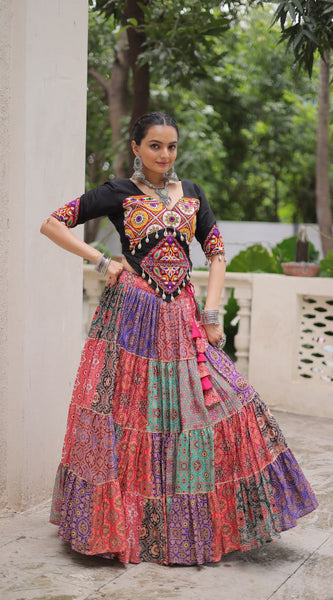 Gamthi Glam Multicolour Lehenga