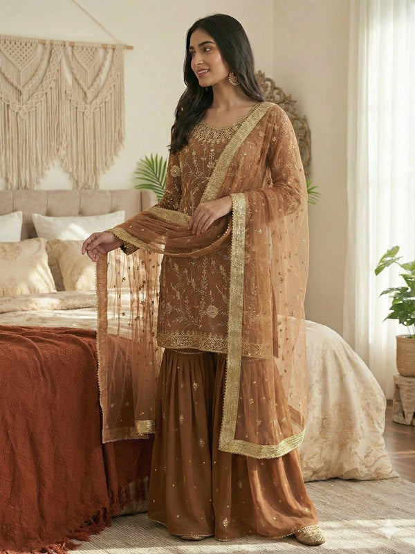 Zarkan Glam Sharara Indo Western