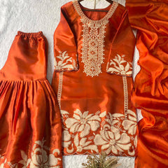 Designer Top with Sarara Indo Western