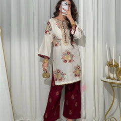 Faux Georgette Festive Kurti