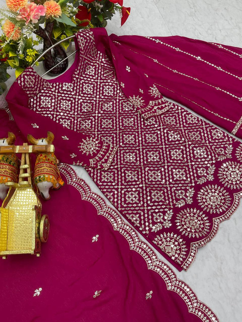 Sequence Embroidery Work Lehenga