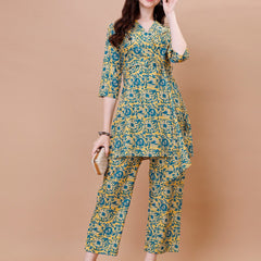 Straight American Crepe Co-Ord Set