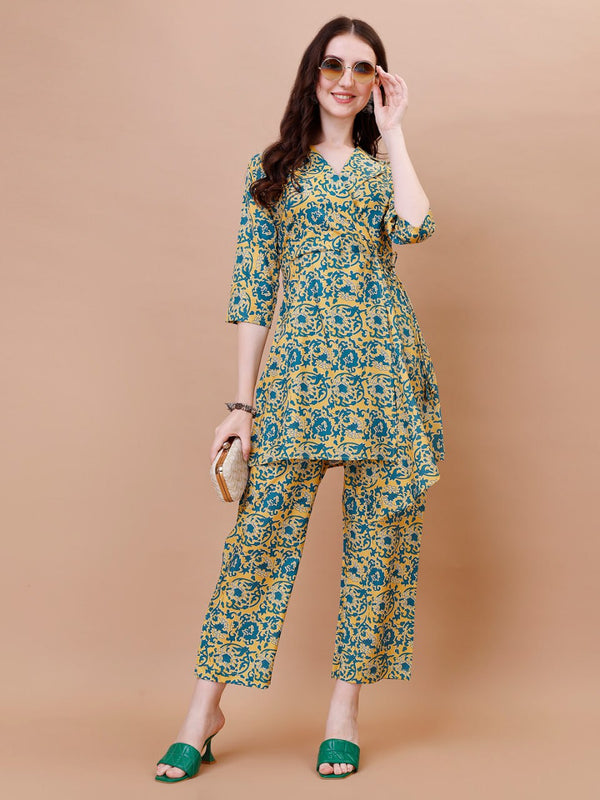 Straight American Crepe Co-Ord Set