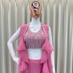 Three-Piece Handwork Indo Western