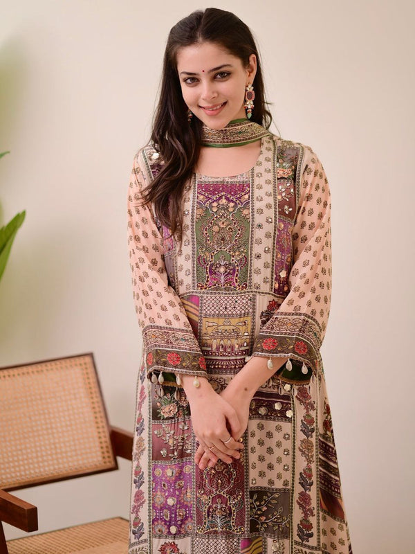 Jasood Full Anarkali Kodi Round Set Dresses