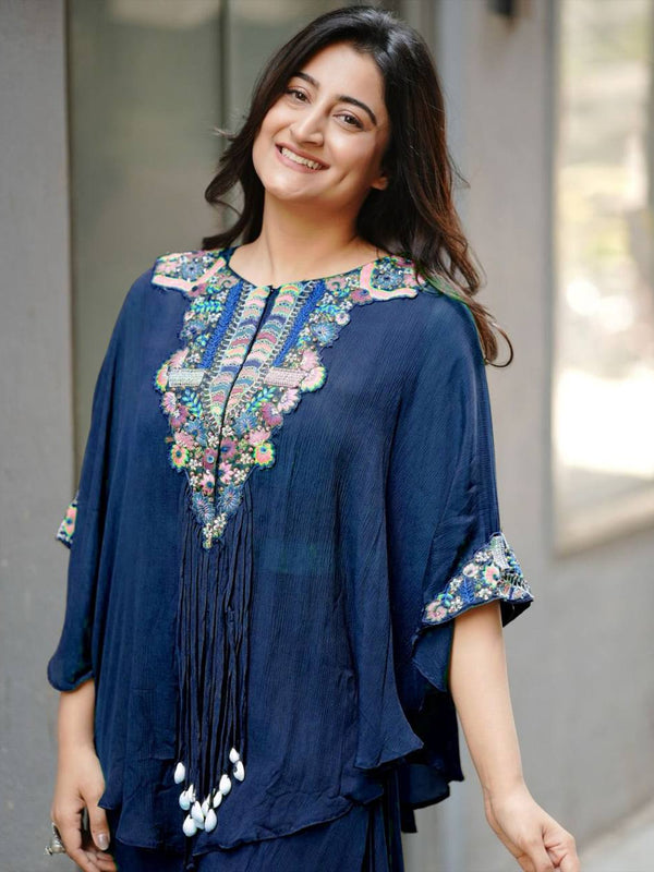 Cape-Style Embroidered Co-Ord Sets