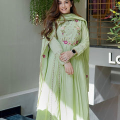 Silk Dresses with Embroidery