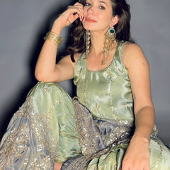 Festive Sequin Sharara Indo Western