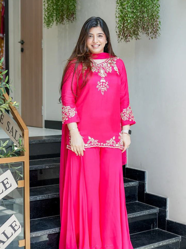 Luxury Mul Chanderi Festive Indo Western